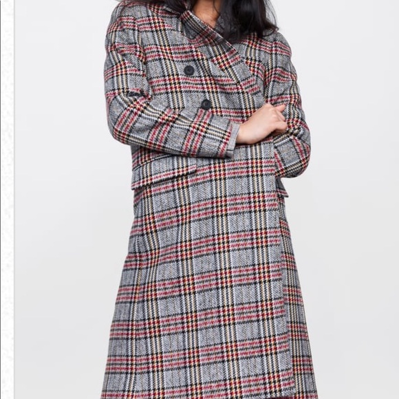 ❤️LAST ❤️ NWT ZARA LONG DOUBLE BREASTED COAT - Picture 8 of 13